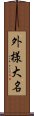 外様大名 Scroll