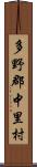 多野郡中里村 Scroll