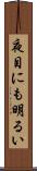 夜目にも明るい Scroll