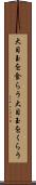 大目玉を食らう Scroll