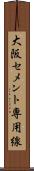 大阪セメント専用線 Scroll