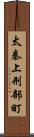 太秦上刑部町 Scroll
