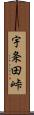 宇条田峠 Scroll