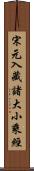 宋元入藏諸大小乘經 Scroll