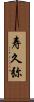 寿久弥 Scroll