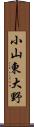 小山東大野 Scroll