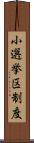 小選挙区制度 Scroll