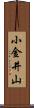 小金井山 Scroll