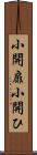 小開扉 Scroll