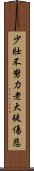 少壯不努力，老大徒傷悲 Scroll