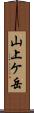 山上ケ岳 Scroll