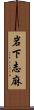 岩下志麻 Scroll