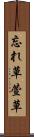 忘れ草 Scroll