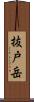 抜戸岳 Scroll