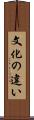 文化の違い Scroll