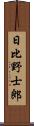 日比野士郎 Scroll