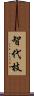智代枝 Scroll