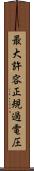 最大許容正規過電圧 Scroll
