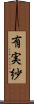 有実紗 Scroll
