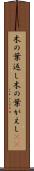 木の葉返し Scroll