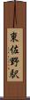 東佐野駅 Scroll