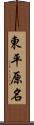 東平原名 Scroll