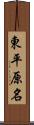 東平原名 Scroll