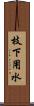 枝下用水 Scroll