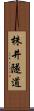 株井隧道 Scroll
