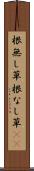根無し草 Scroll