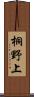 桐野上 Scroll