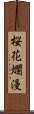 桜花爛漫 Scroll