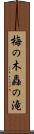 梅の木轟の滝 Scroll