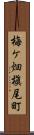 梅ケ畑槇尾町 Scroll