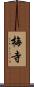 梅寺 Scroll