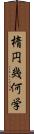 楕円幾何学 Scroll