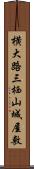 横大路三栖山城屋敷 Scroll