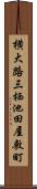 横大路三栖池田屋敷町 Scroll
