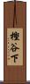 樫谷下 Scroll