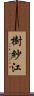 樹紗江 Scroll