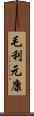 毛利元康 Scroll