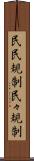 民民規制 Scroll