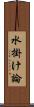 水掛け論 Scroll