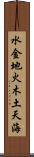 水金地火木土天海 Scroll