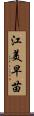 江美早苗 Scroll
