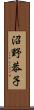 沼野恭子 Scroll