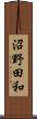 沼野田和 Scroll