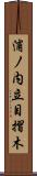 浦ノ内立目摺木 Scroll