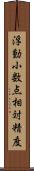 浮動小数点相対精度 Scroll