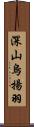 深山烏揚羽 Scroll